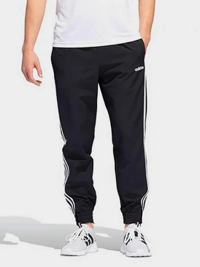 (DZ8488) ESSENTIALS 3-STRIPES WOVEN JOGGERS-BLACK